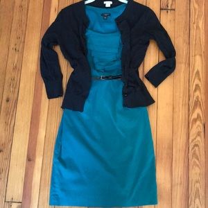 Emerald Ann Taylor Dress with POCKETS - 0 Petite